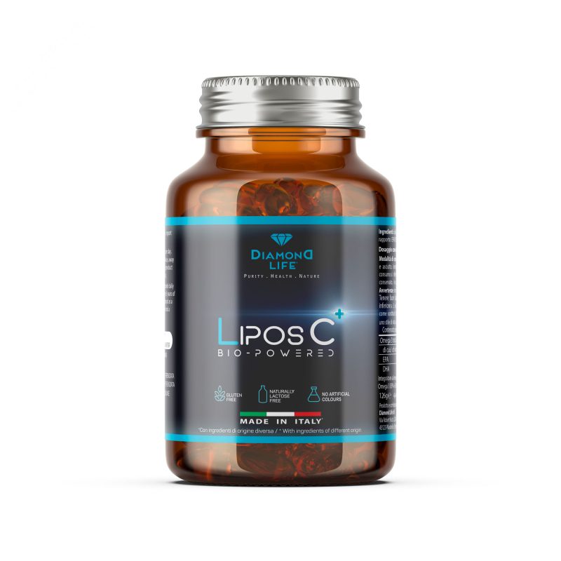 LIPOS C+ Bio-Powered – Vitamina C Liposomiale Potenziata per Immunità e Protezione Cellulare - 30 Capsule